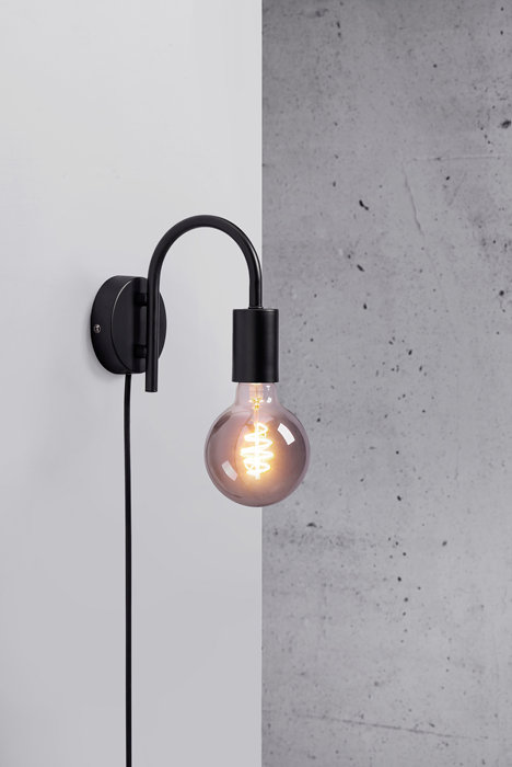 Nordlux Venice Vegglampe i svart metall